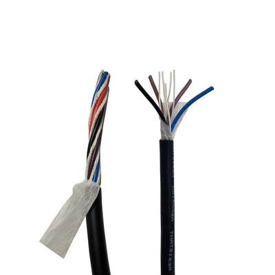 qualità  24 Awg PUR Cables PUR 4 Core Electrical Cable Heat Resistant PVC Insulation Fabbrica