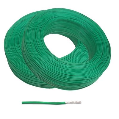 Cavo in rame argentato isolato in PFA multifilare 24awg 19/36 con resistenza chimica e disponibile in 9 colori
