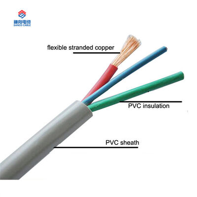 Cavo elettrico in PVC a 3 conduttori da 2,5 mm H05VV-F fornito dalla Cina